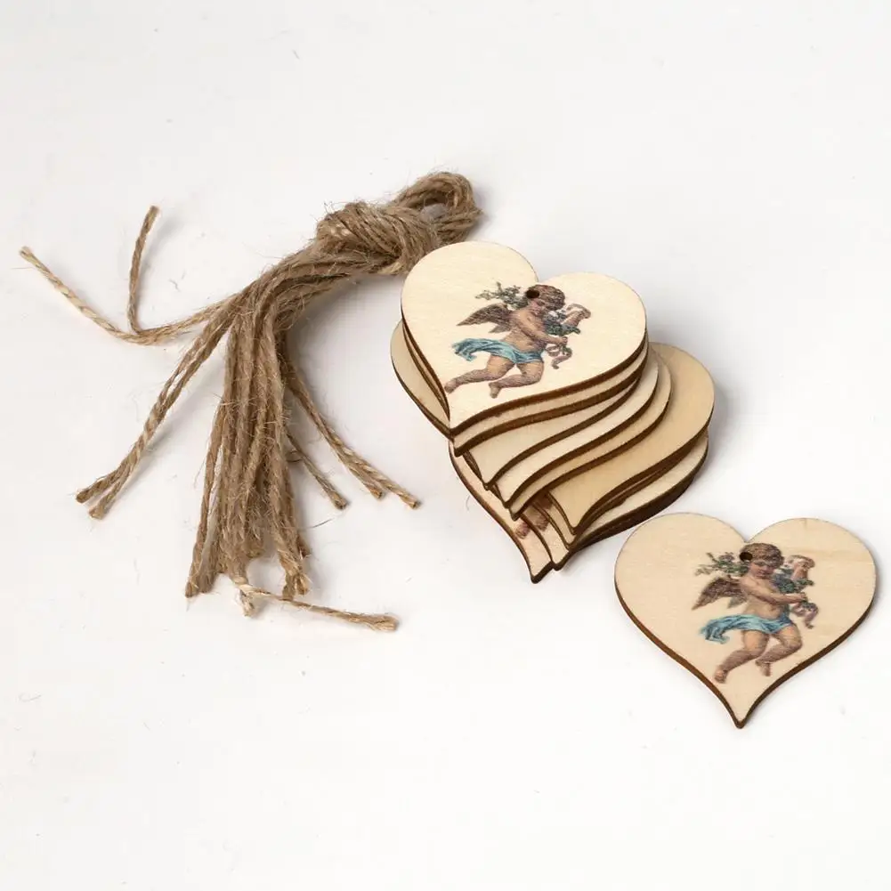 Горячая продажа деревянный Печатный винтажный синий Ангел сцена реквизит