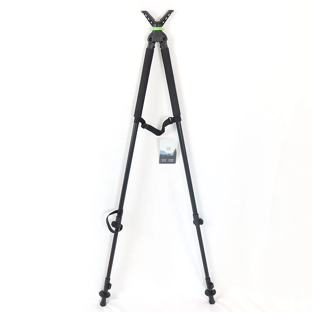 

Hunting V-Shaped Rotating Yoke Double Foot Aluminum Alloy Telescopic Shooting Pole Shooting Bipod Shooting stick Hunting Camera