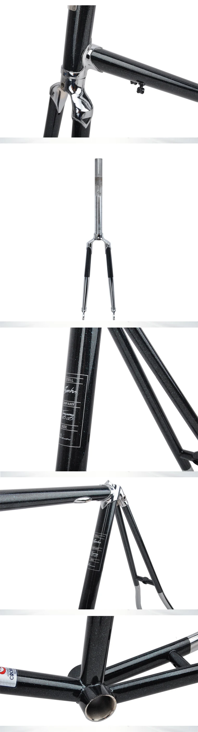 DARKROCK DR-451, Италия, Коламбус, стальная мини-вилка с рамой, 22 дюйма, для езды на городском велосипеде, запчасти для велосипеда ET готовая концепция езды