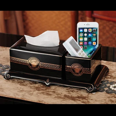 style 4 paper holder Коробка для салфеток керамический держатель для бумаги для ванной комнаты фруктовая чаша Пепельница держатель для салфеток гостиная украшение дома аксессуары для офисного стола - Цвет: style 4 paper holder