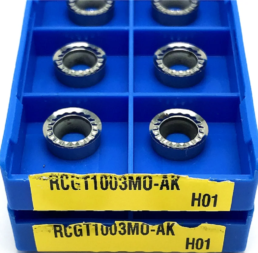 Режущие пластины RCGT1003MO AK H01 для токарного станка с ЧПУ Круглым лезвием