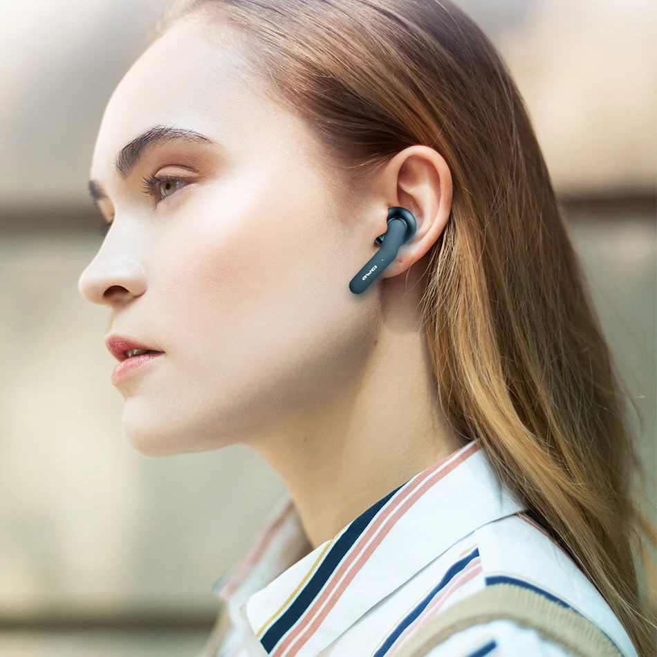 Awei новые TWS беспроводные наушники Bluetooth V5.0 стерео HiFi с сенсорным управлением CVC IPX4