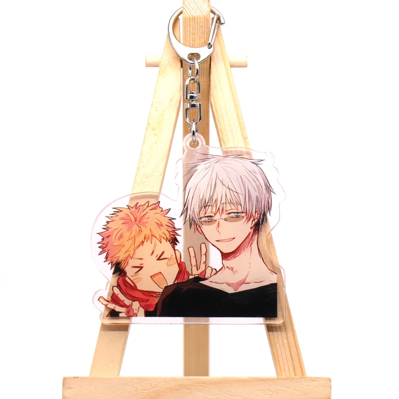 

Anime Jujutsu Kaisen Cartoon Double Sided Print Acrylic Bags Pendant Fushiguro Gojo Satoru Yuji Itadori Keychains Collection Toy