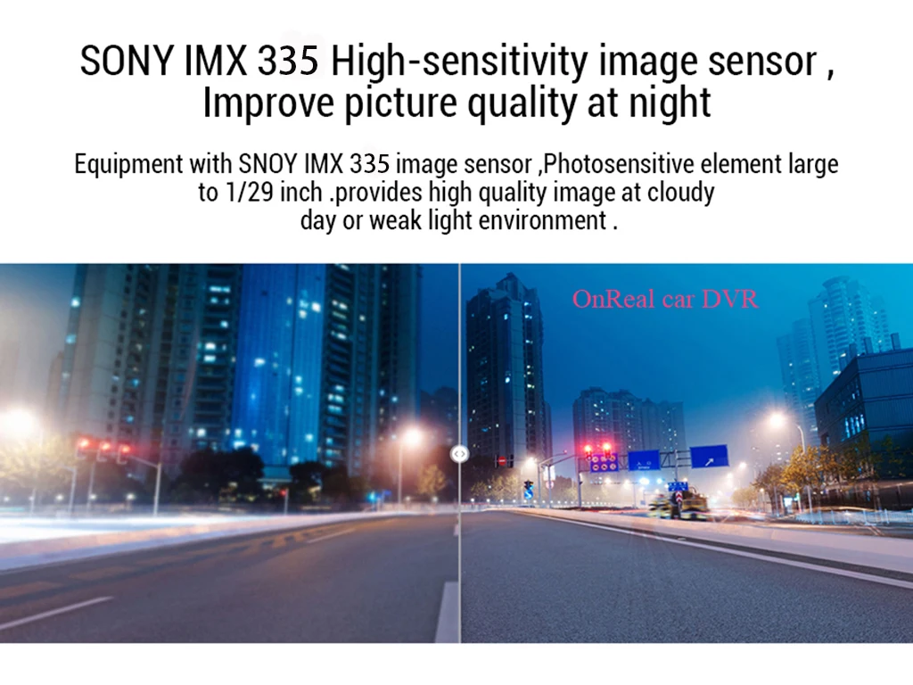 Sony imx 335 видеорегистратор OnReal R1K gps wifi ночного видения видео рекордер 4 K Магнитная камера жеста рекордер