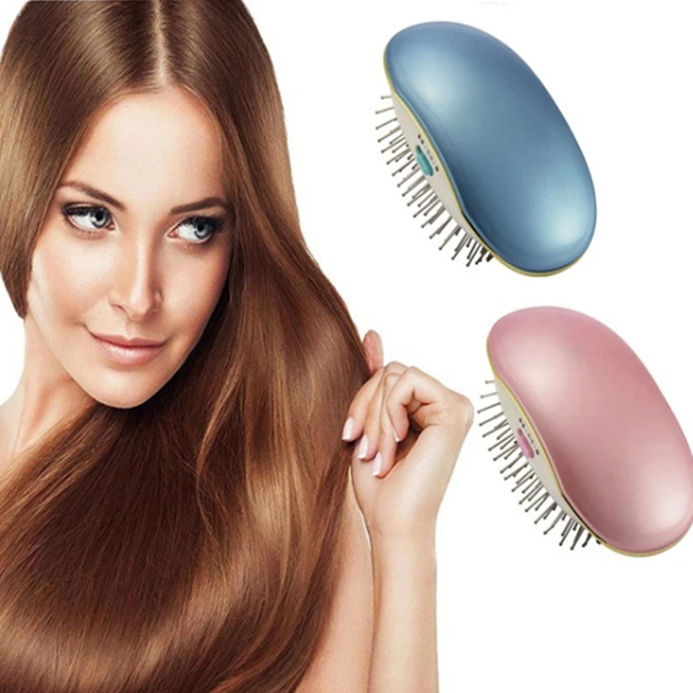 

Ionic Electric Hairbrush Anti Frizz Hair Brush Portable Electric Magic Negative Ion Hair Comb Massage Hairbrush Anti-static