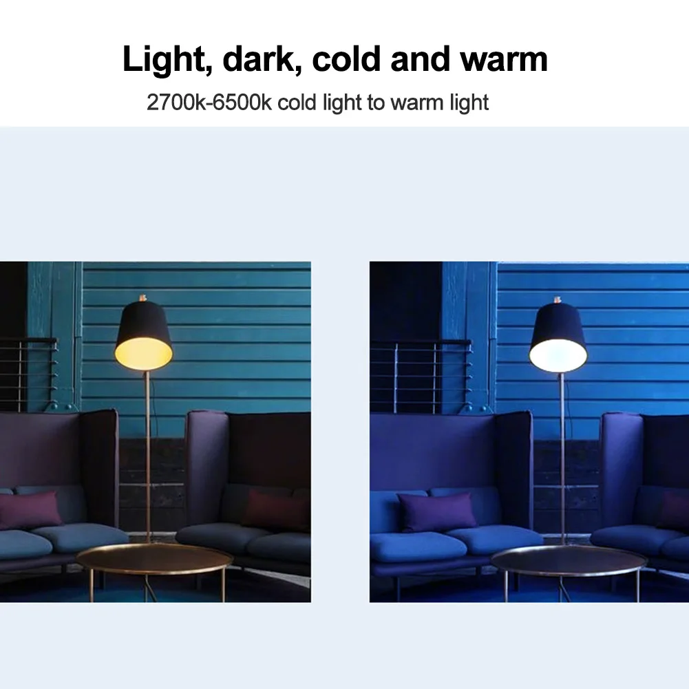 

Home Decor Bedroom Indoor Smart WIFI Color Changing With Alexa Google LED Light Bulb Timing Dimmable Multicolor APP Control