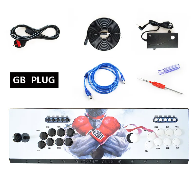 IYO Pandora 9H 3D 2199 игровая аркадная консоль USB джойстик аркадные кнопки 2 игрока контроллер Ретро аркадная игра Коробка - Цвет: Type 1 GB PLUG
