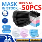 Одноразовые защитные маски, нетканые 3 слойные маски для лица, дышащие одноразовые наушники, маска для взрослых, маска для рта, доставка 8 часов