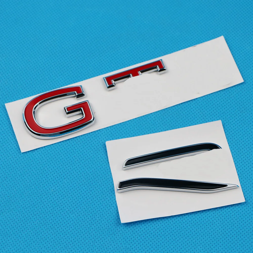 3D Автомобильная Наклейка Черная задняя крышка багажника R RedGTI логотип значок