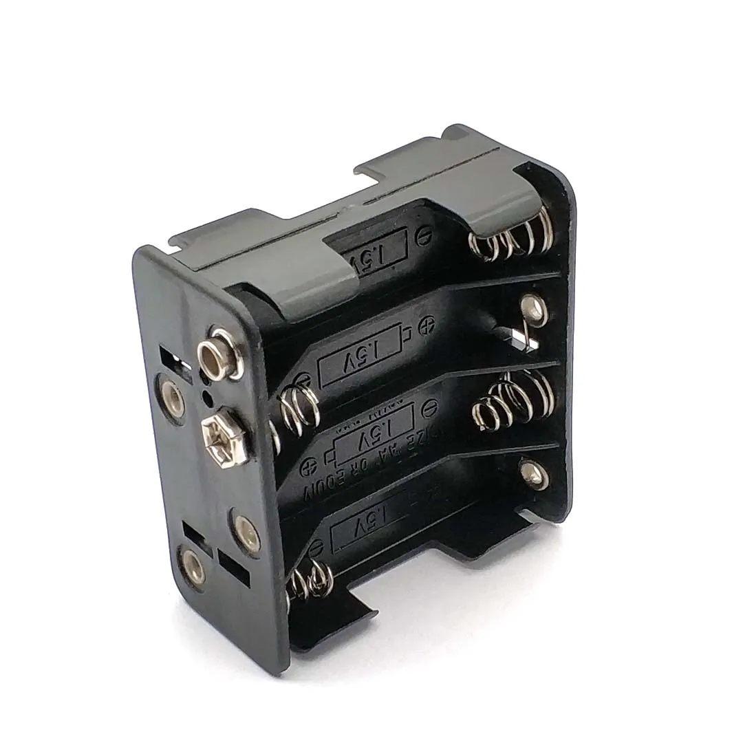 Батарейный отсек с зажимом для батареек 8AA 12 В чехол хранения 8 AA стек