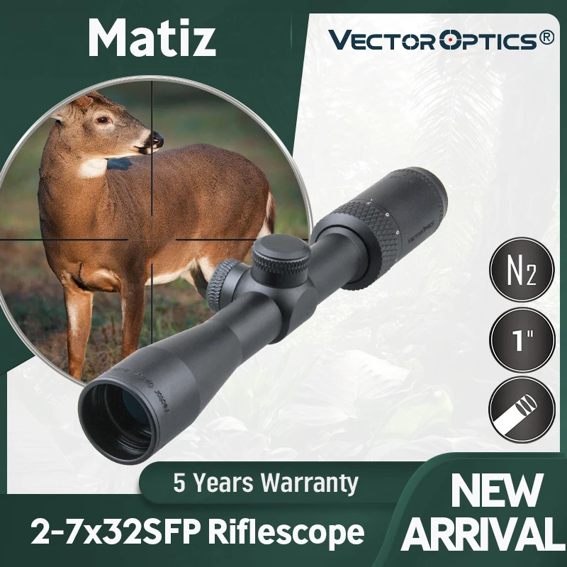 Оптический прицел Vector Optics Matiz 2-7x32 охотничий оптический 1 дюйм трубка 25 4 мм