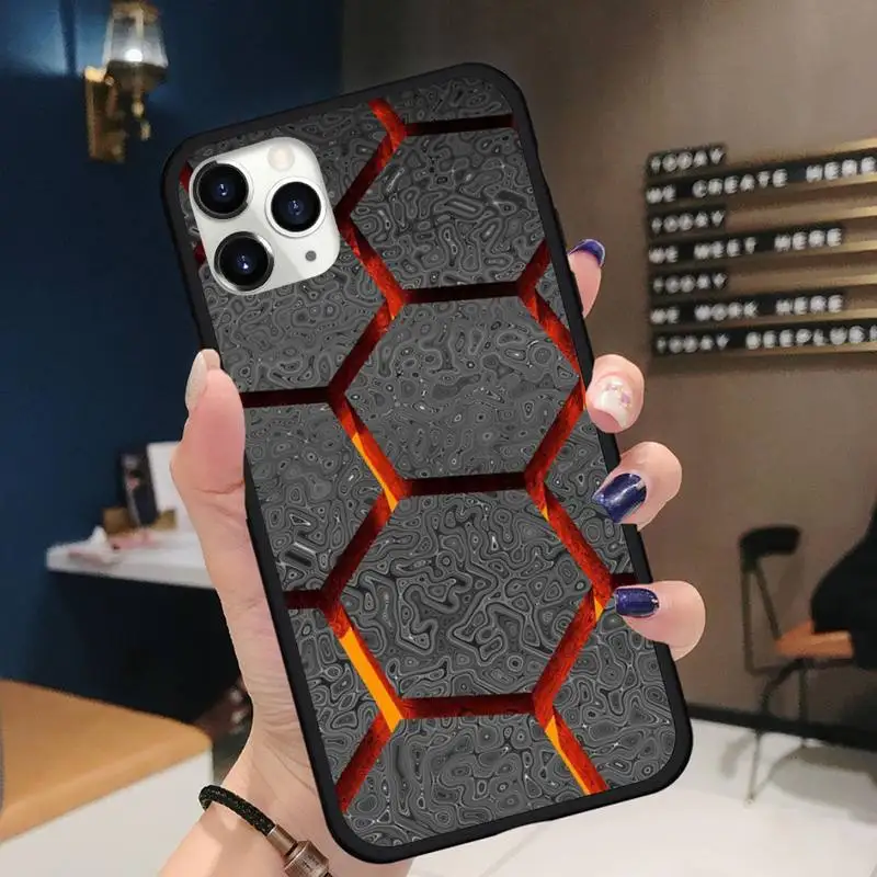 

Hexagonal lattice Phone Case for iPhone 11 12 pro XS MAX 8 7 6 6S Plus X 5S SE 2020 XR mini Funda