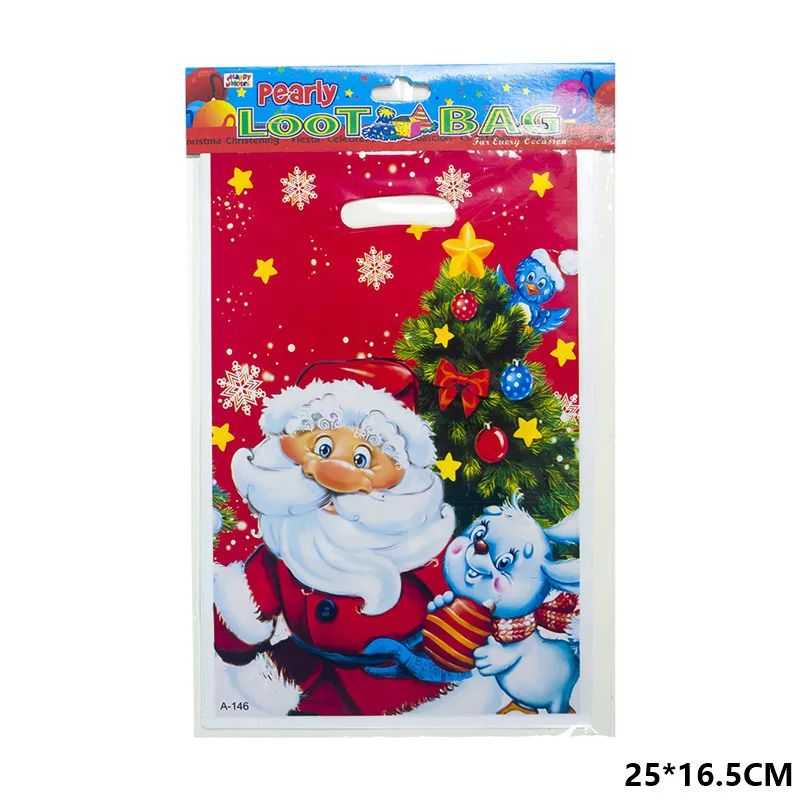 10pcs Santa rabbit 10 шт. веселые рождественские подарочные сумки Санта-Клаус Рождественская елка упаковочные сумки счастливый год рождественские конфеты сумки Navidad Noel - Цвет: 10pcs Santa rabbit