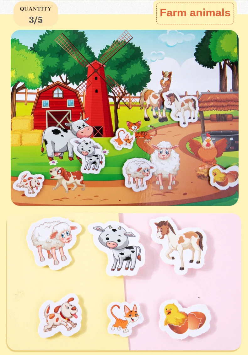 Детская Бесшумная книга Монтессори занятая доска Раннее Обучение сделай сам