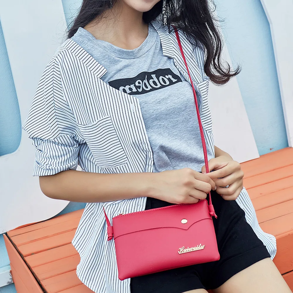 1 шт. мини-кошелек для девочек сумка через плечо из искусственной кожи однотонные