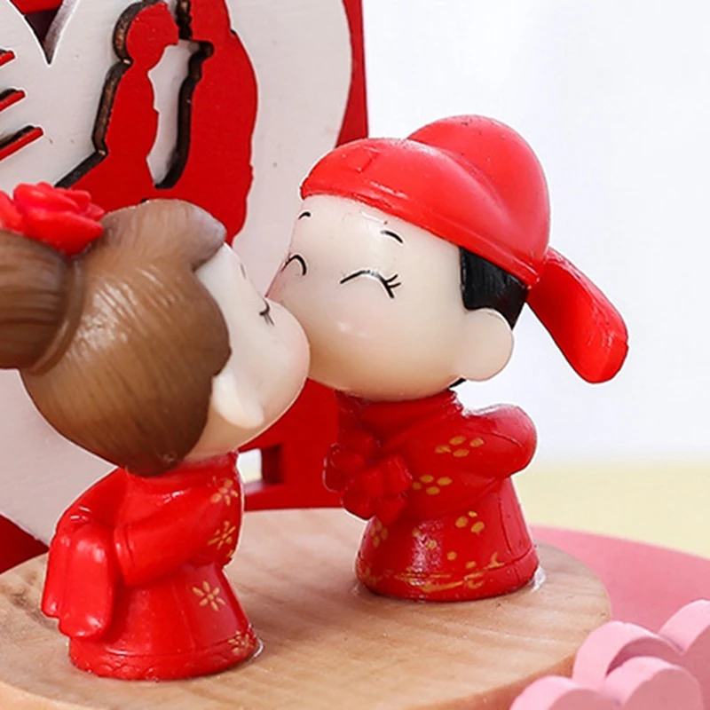 

Wooden Music Box Toy Decoration Cute Birthday Present Christmas Gift Wedding Gifts