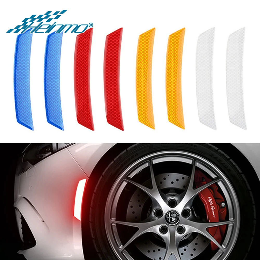 Автомобильная самоклеящаяся наклейка на бампер Светоотражающая колесо для мини