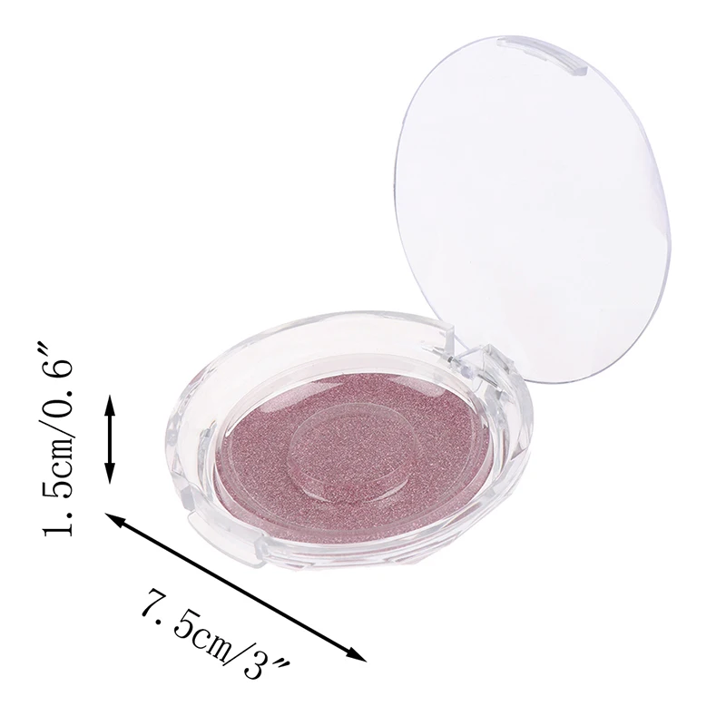 

1PCS Reuseable Plastic Colorful Card Lash Box False Eyelash Packing Box Round Eyelash Boxes Transparent Empty Lash Case