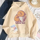 Толстовка Женская с кошачьим утренним настроением, теплая, свободная