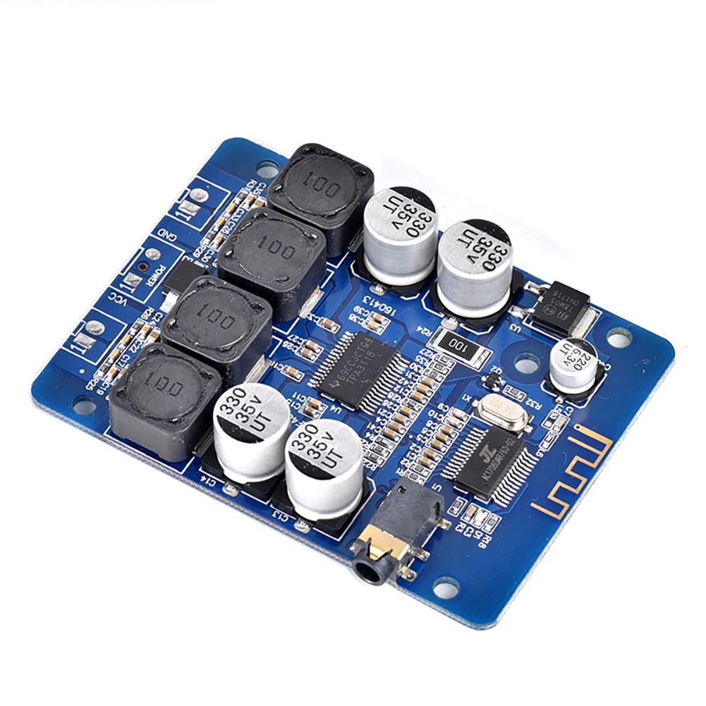 Стерео Hi Fi аудио Плата 2*30 Вт 12 В постоянного тока 24 Bluetooth совместимая плата