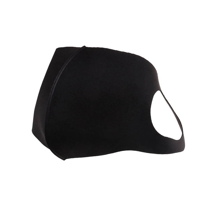 1 шт. черная маска унисекс мягкая хлопковая/губчатая Зимняя Маска для дыхания
