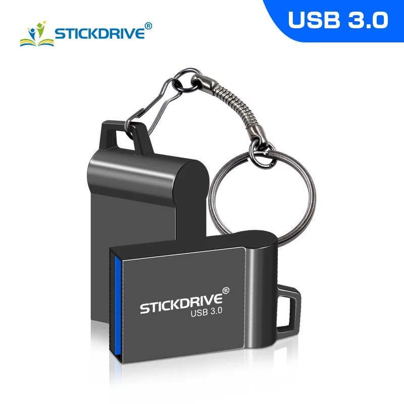 

Водонепроницаемый металлический серебристый usb флеш-накопитель 3,0, 64 ГБ, флеш-накопитель 32 ГБ, 16 ГБ, 8 ГБ, 4 Гб, флеш-накопитель с кольцом для кл...
