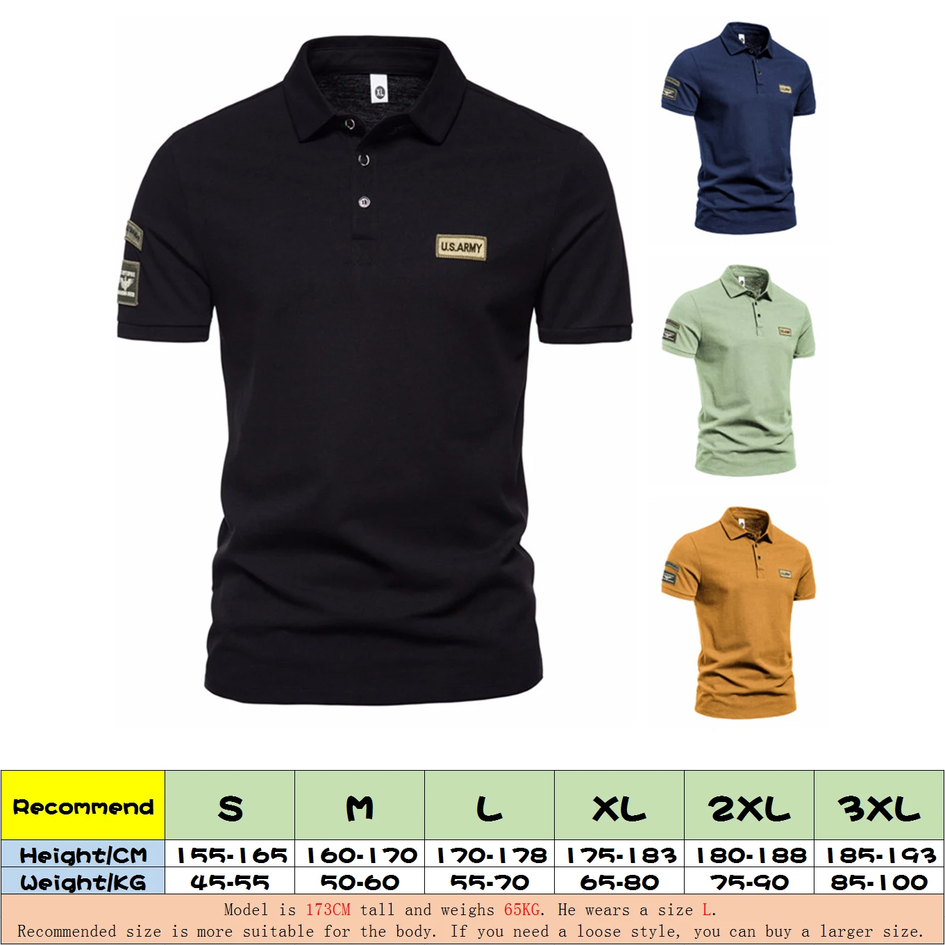 

Summer Fashion Men's Breathable Short-sleeved New Solid Color Lapel Top