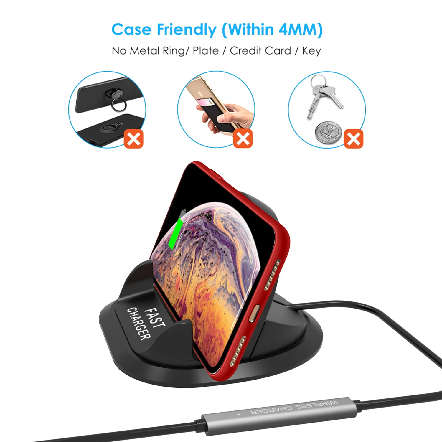 Беспроводное зарядное устройство Wireles для автомобиля 10 Вт|Беспроводные зарядные