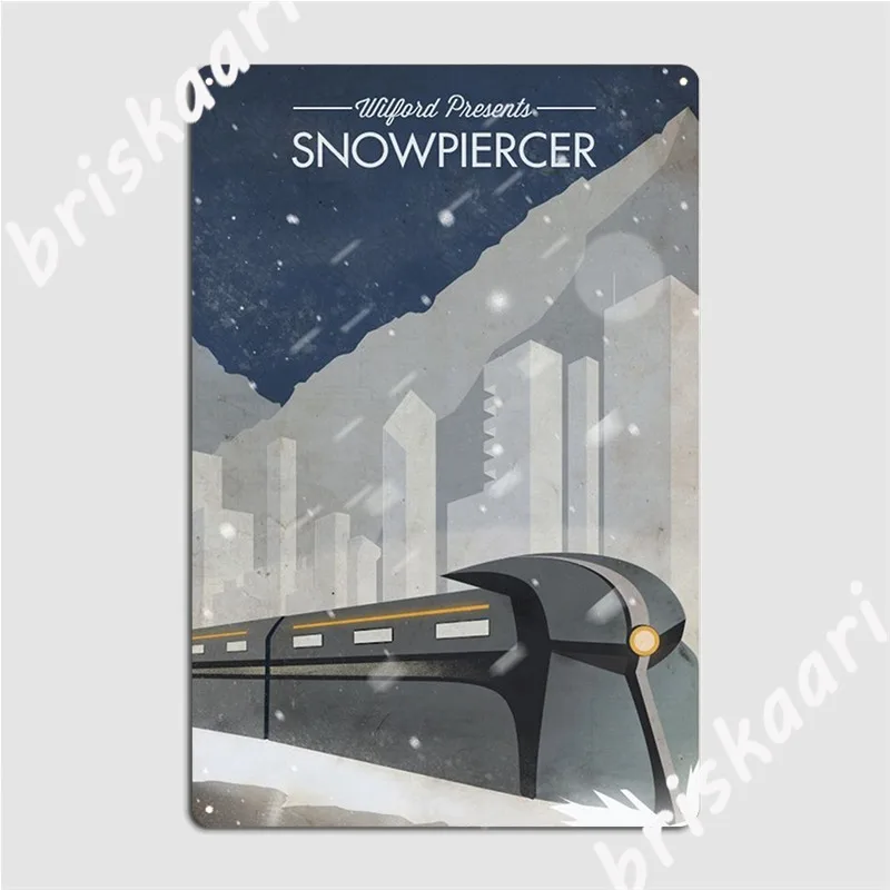 Металлический плакат со снежным пирсингом, Фотопечать, роспись, оловянный плакат