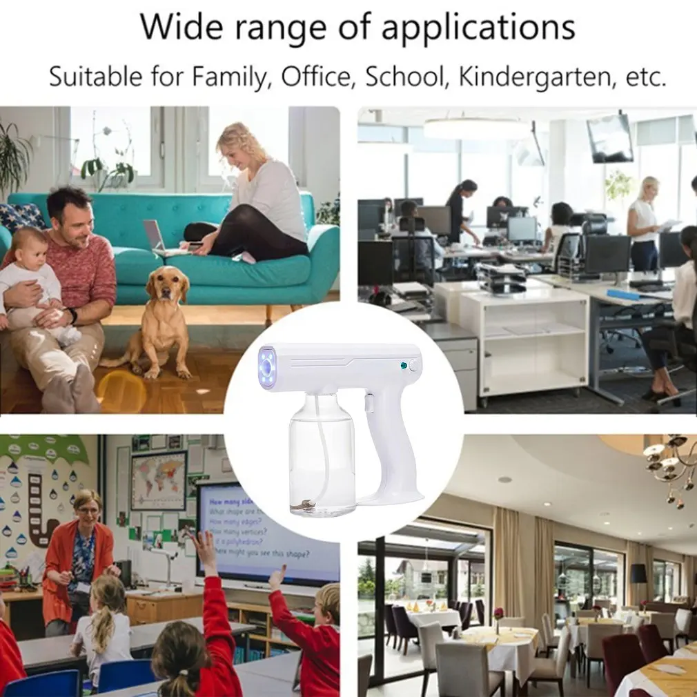 

High Quality Sanitizer Spray Machine Blu-ray Handheld Disinfection Spray Tool UV Disinfection And Mite Removal For Home Office
