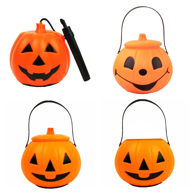 

Светящийся ночсветильник на Хэллоуин в форме милой тыквы прекрасные пластиковые ночные принадлежности страшная игрушка 4 типа на выбор