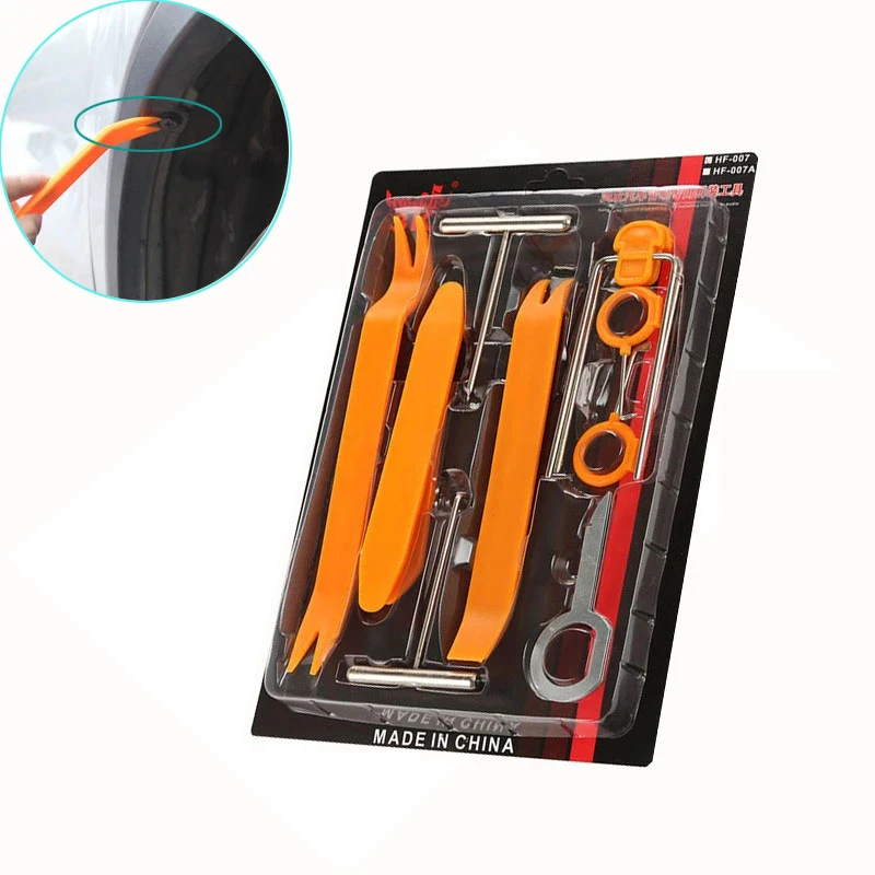 

12 Pieces/set Car Radio Door Clip Panel Decoration Dashboard Audio Removal Opening Installer Pry Tool For Car Audio Removal pry