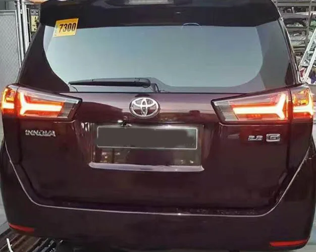 Дымчатый красный задний светильник s для Toyota Innova 2016 2017 стоп сигнала в сборе|light