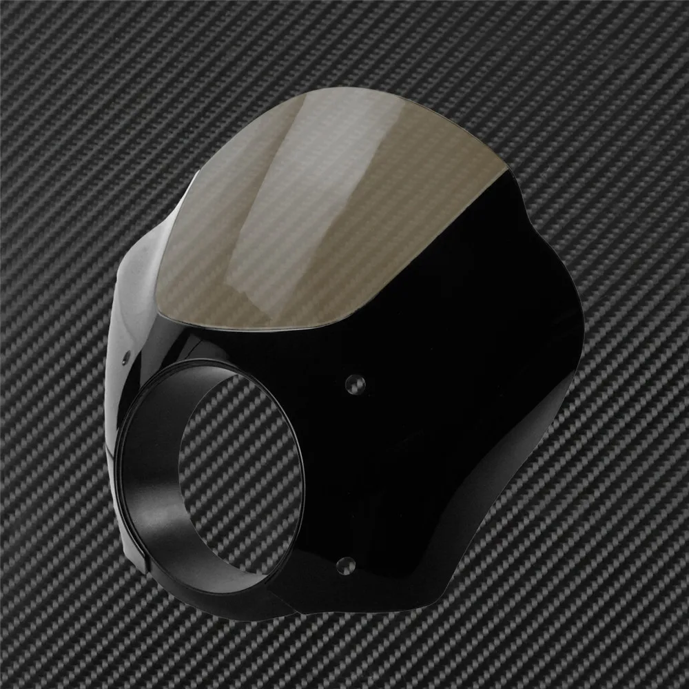 Мотоциклетная дымовая фара обтекатель четвертое лобовое стекло для Harley Dyna FXR Super