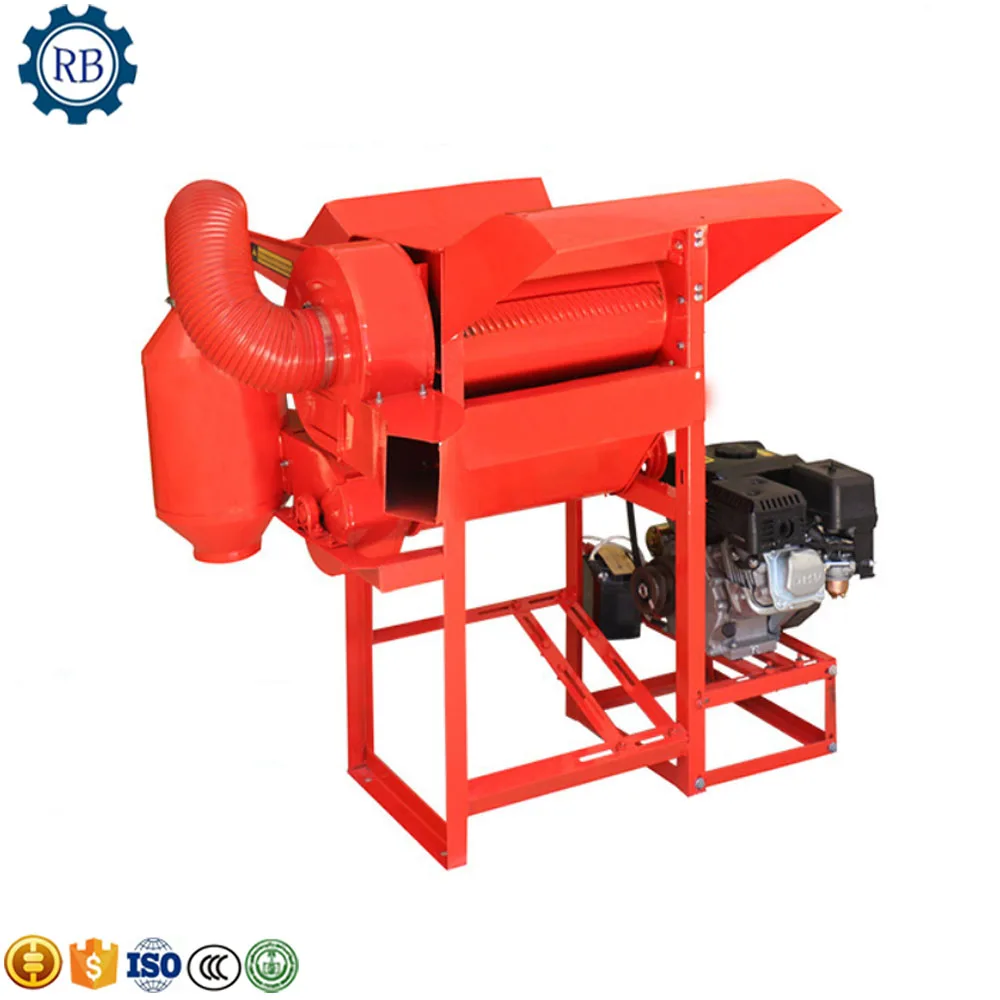 Multi crop threshing thresher for rice paddy wheat / sorghum millet shelling thresher driven by motor