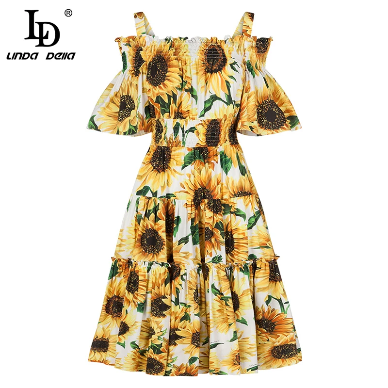 LD LINDA делла Подиум мода лето осень спагетти ремень платье женские с открытыми