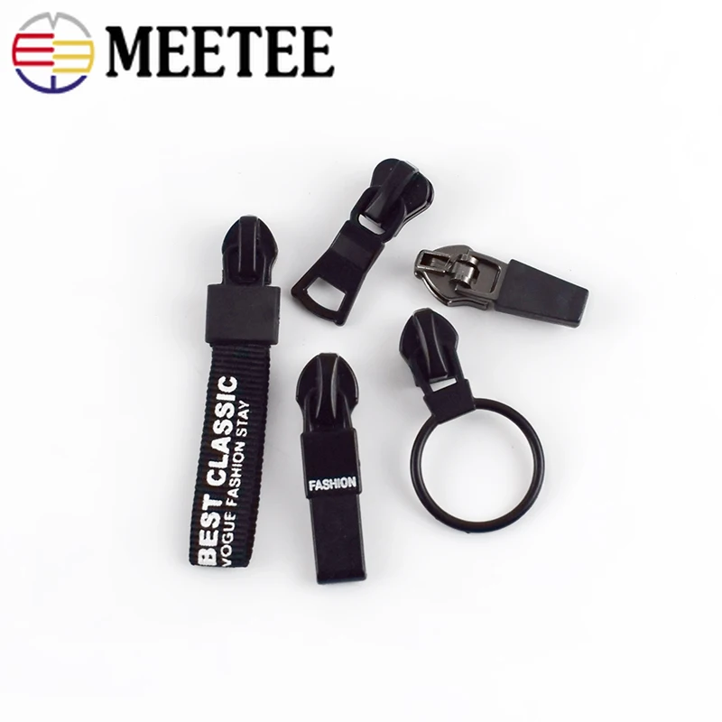 Meetee 10 шт 5 # Анти загрузочные ползунки на молнии для водонепроницаемой обратной