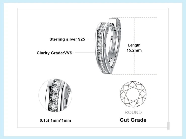 JewelryPalace люблю тебя набор канала круглый, кубический цирконий серьги обруча сердца 925 пробы серебро sweet Love Вы шрифт женские
