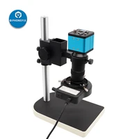 hdmi microscope camera set hd 2 0mp 200w 1080p 30fps vga industrial microscope camera180x c mount lens 56 led ring light lamp