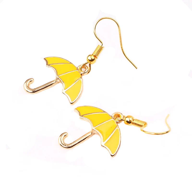 

Funny Geometric Acrylic Earrings Female Yellow Umbrella Earrings Cute Creative Fashion Clothing Jewelry Accessories Gifts
