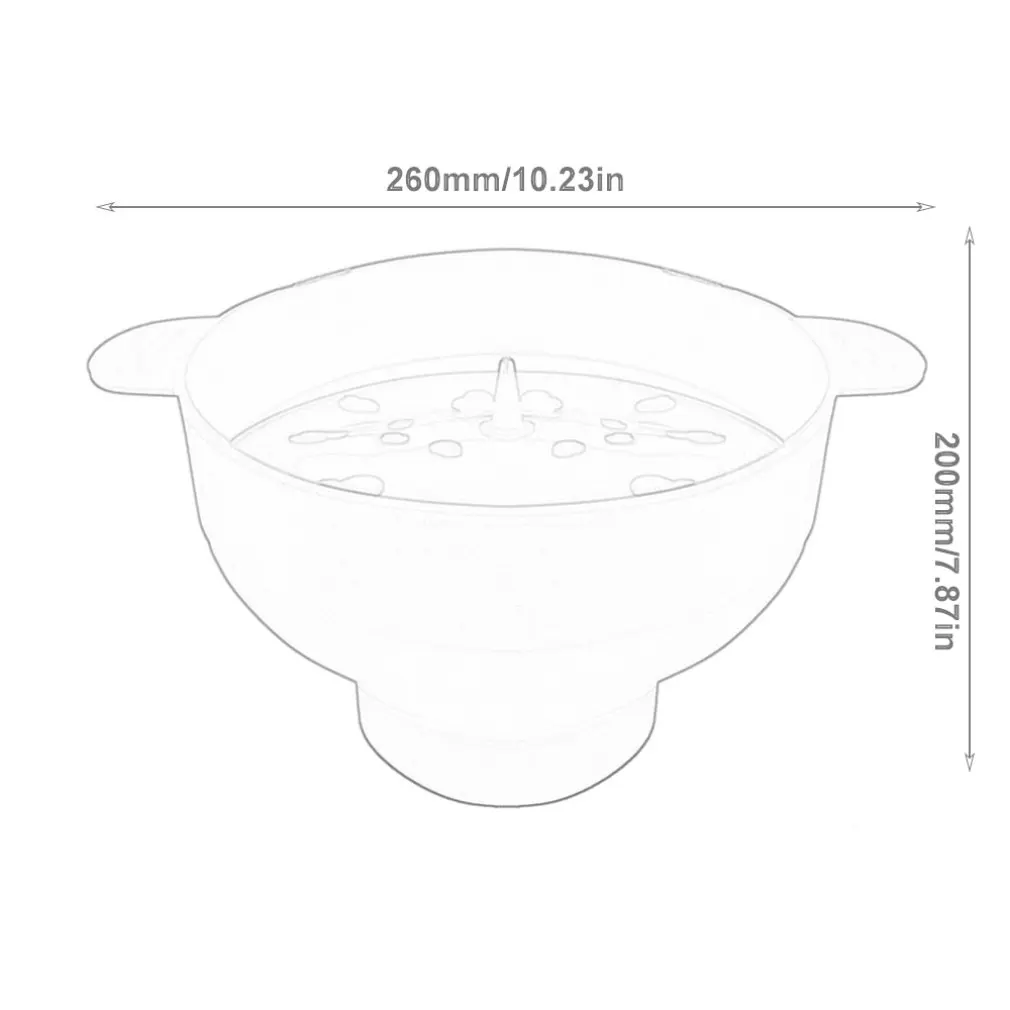 

Silicone Popcorn Bowl Microwave Oven Folding Popcorn Bucket High Temperature Large With Lid Silicone Bucket Popcorn Bowl