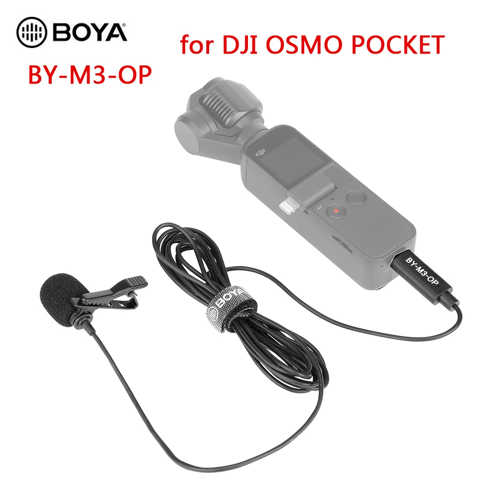

BOYA BY-M3-OP микрофон для DJI OSMO Карманный стабилизатор карданный видео Запись микрофон Lavalier микрофон по M3 OP USB Type-C Vlog пленка