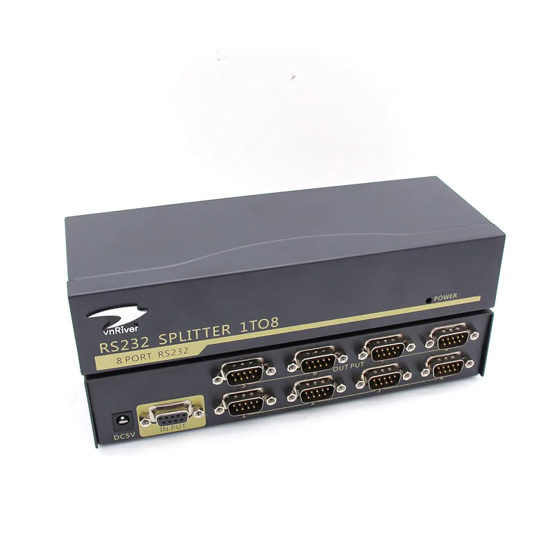 Промышленные 8 портов RS232 последовательный порт сплиттер 1x8 8x1 RS 232C COM DB9