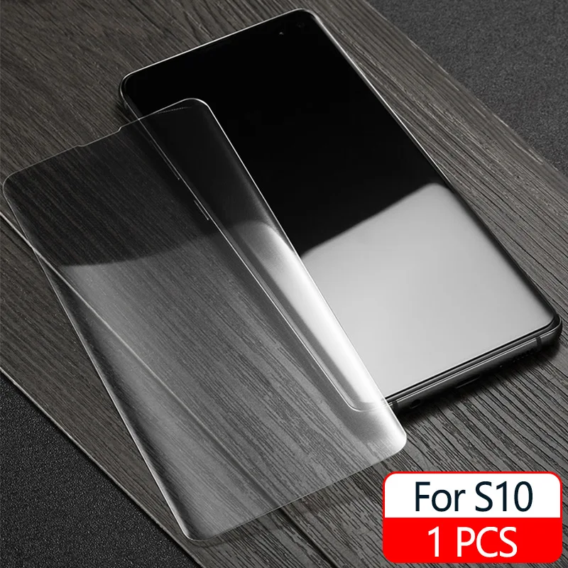20D Защитная пленка для экрана из закаленного стекла для samsung Galaxy S10 Plus S10e UV жидкая пленка для экрана samsung S10 Plus - Цвет: 1 PCS S10