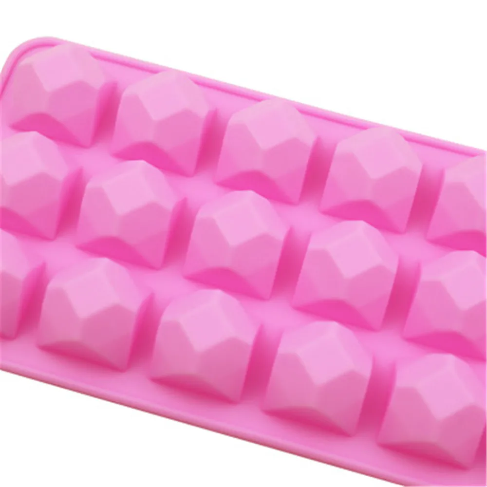Силиконовая Алмазная форма для выпечки шоколада торта мыла льда кубического