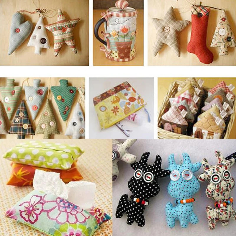 Хлопчатобумажная ткань с цветочным принтом 8 шт./лот 25 х25 см | Дом и сад