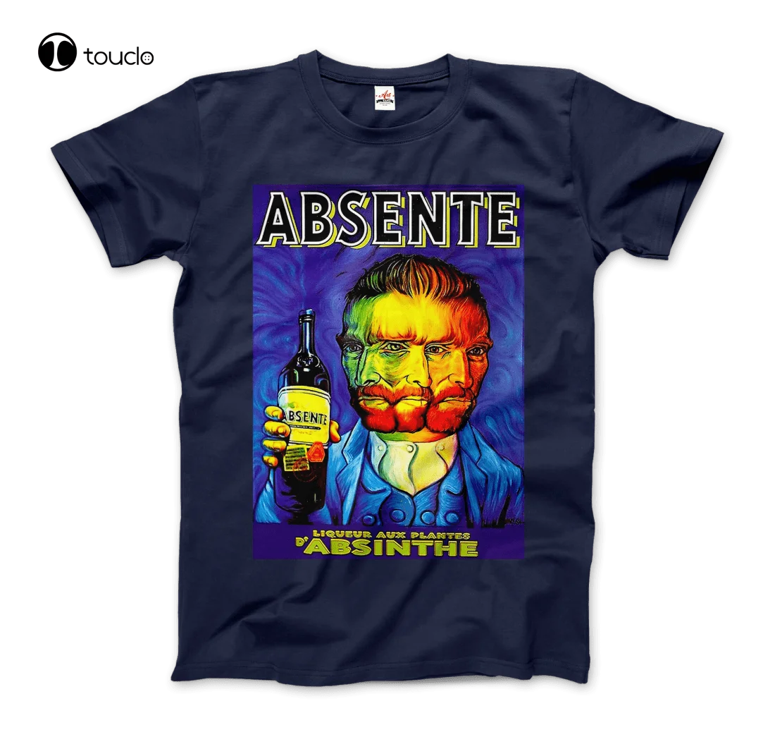 

Absente, винтажный ассент, реклама ликера с футболкой Ван Гога, футболка