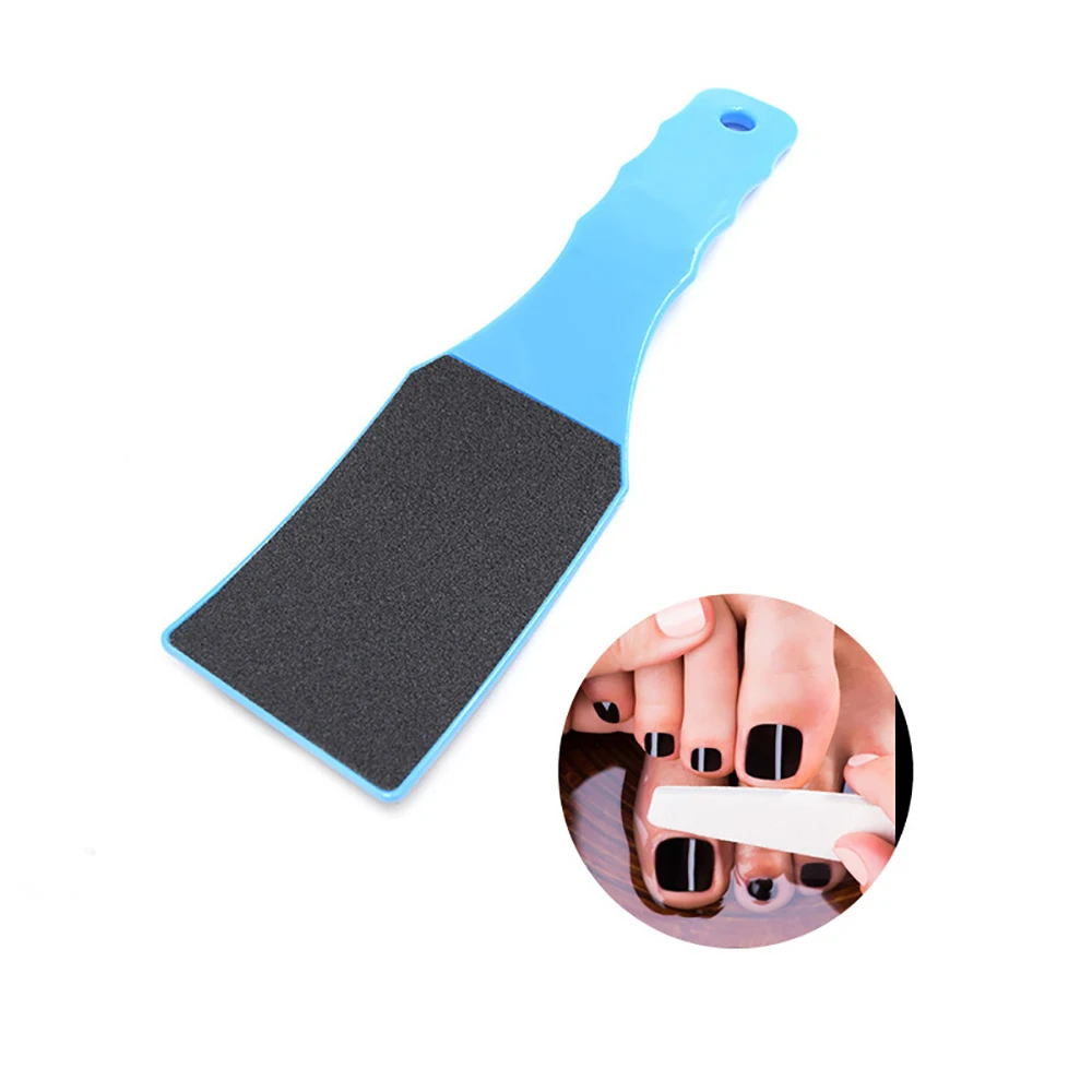 Портативная Двусторонняя пилка для ног скребок наждачной бумаги