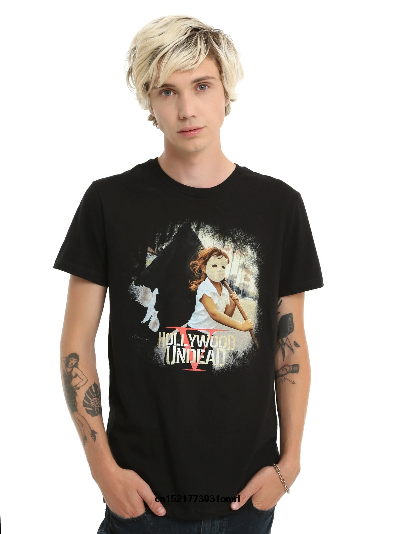 Men t shirt Fashion HOLLYWOOD UNDEAD V CALIFORNIA DREAMING ALBUM Shirt t-shirt novelty tshirt women | Мужская одежда