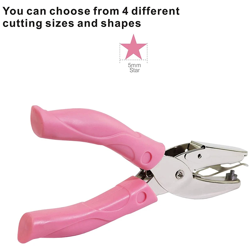 

2PCS Star Metal Single-Handed Hole Punches Hand-Held Punches Manual Single-Hole Punches